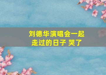 刘德华演唱会一起走过的日子 哭了